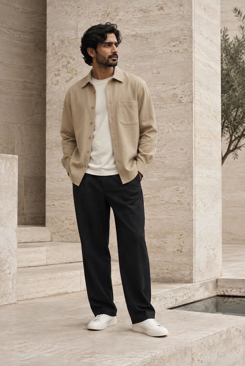 The Relaxed Overshirt, alternate colour