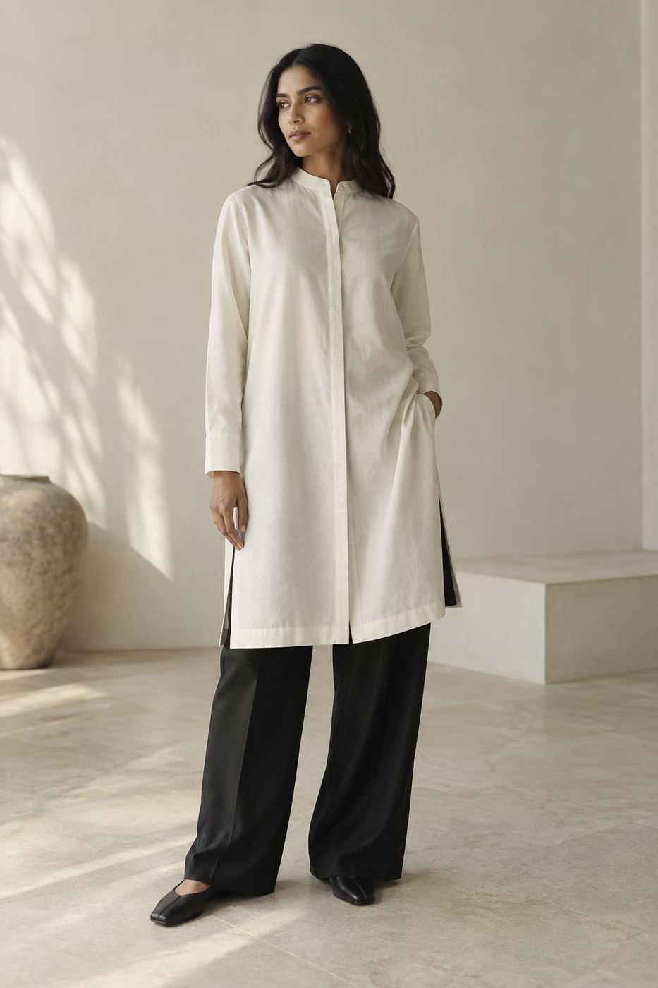 The Longline Cotton Shirt